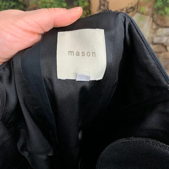 REVOLVE BRAND MASON Peplum Black Bodycon Dress, 4 - Picture 9 of 10